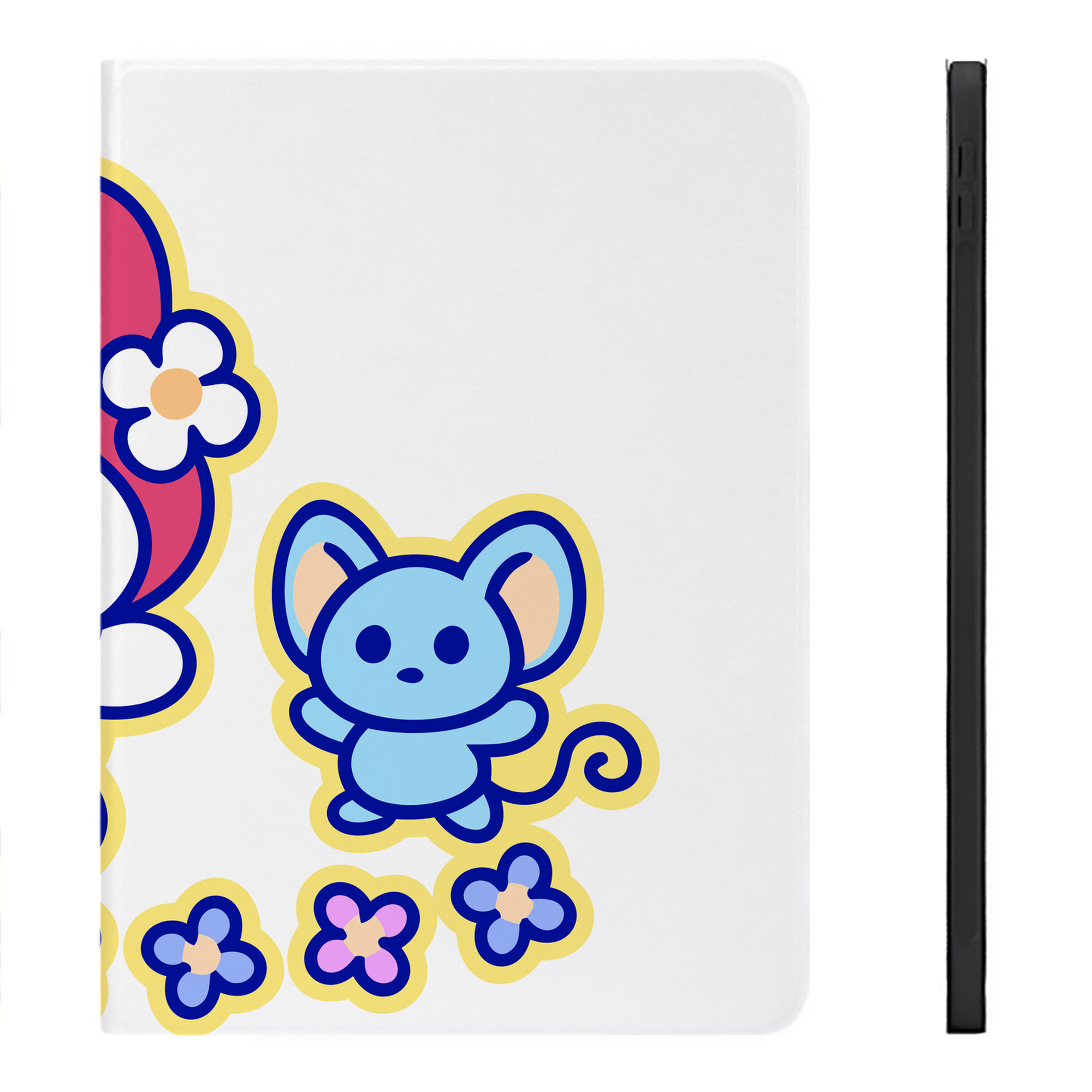 （画像用） Hello Kitty ハローキティ IPadケース ペンホルダー付き ブックスタイルデザイン
